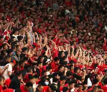 足球赛场如火如荼，球员们为荣誉拼尽全力(足球队员比赛)